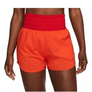 Nike Women's Ultra High Waisted 3" Brief-Lined Shorts - Picante Red S
